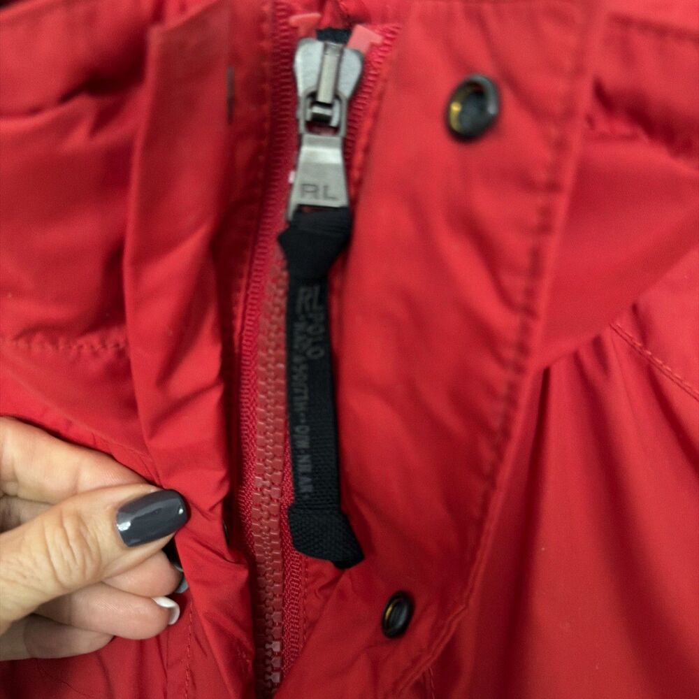 Vintage 90s Y2K Polo by Ralph Lauren Men’s Ski Jacket Red Lg - Picture 3 of 10